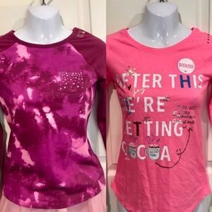 Bundles of 6 Justice Tops Girl size 10 New w/ Tags